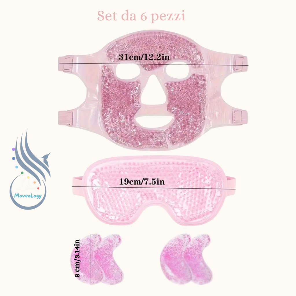 Set maschere viso 6 pezzi