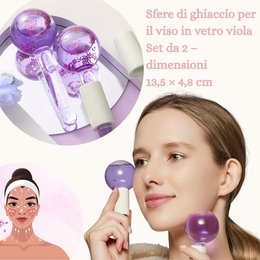 Sfere di Giaccio Viso set 2 pezzi
